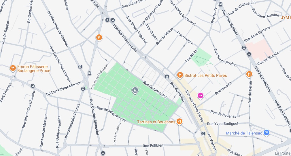 Carte de localisation de Progressco Santé à Paris